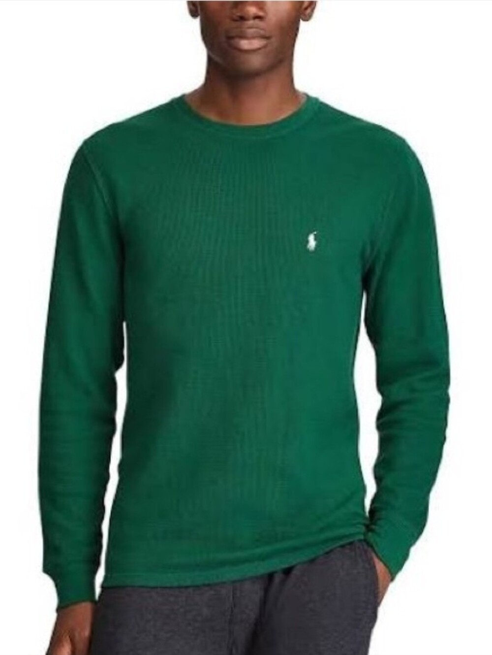 Polo by Ralph Lauren Emerald Green Crewneck Thermal